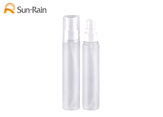 بطری پودر لوسیون پلاستیکی سفید بسته بندی لوازم آرایشی و بهداشتی با رنگ سفارشی
