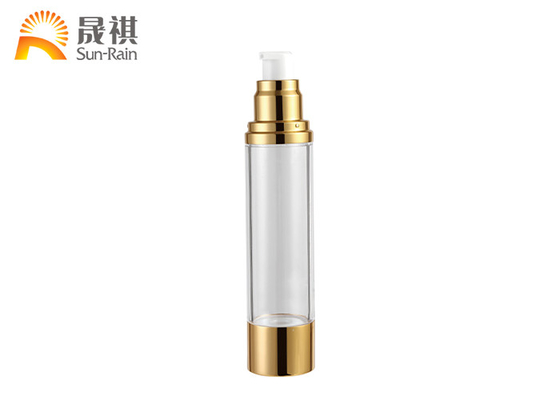 بطری پمپ AAirless لوازم آرایشی و بهداشتی Golden Collar AS بطری لوسیون بدن SR-2108C