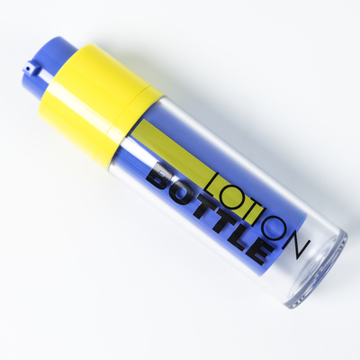 فشن 15ml 30ml 50ml بطری گردش کننده آرایشی برای بسته بندی مراقبت از پوست با چاپ صفحه نمایش
