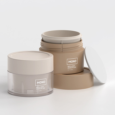 بطری های پلاستیکی PP کرم آرایشی گلدان ظرف 50ml 100ml 150ml 200ml