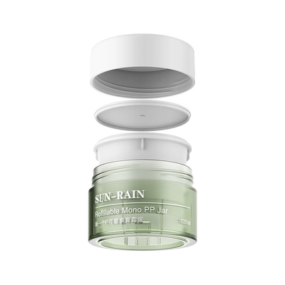 بطری های پلاستیکی PP کرم آرایشی گلدان ظرف 50ml 100ml 150ml 200ml